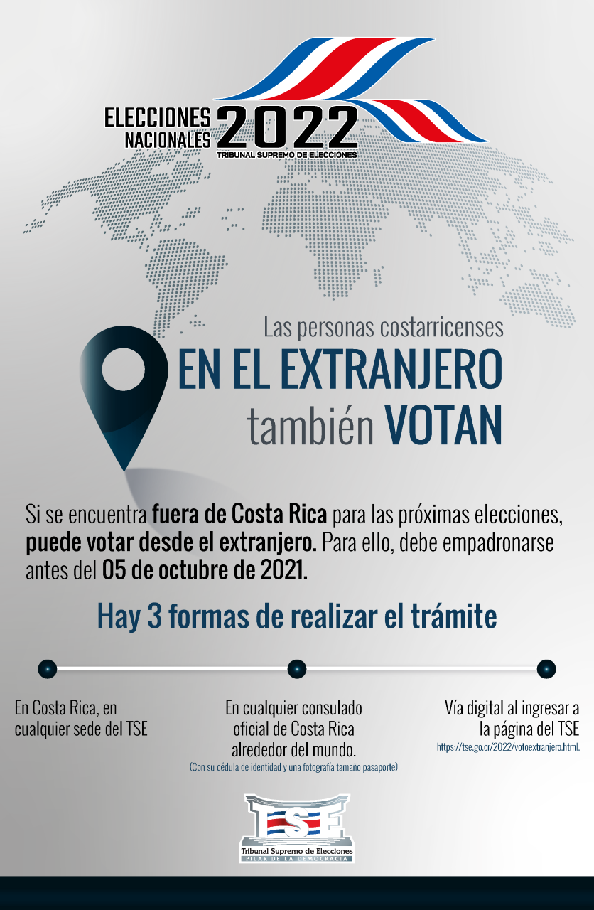 Voto En El Exterior, Elecciones 2022 - Embajada De Costa Rica